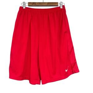 Nike Mens Basketball Shorts Medium Dri-fit Drawstring Activewear Athleisure Red
